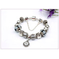 Flower Pendant Bracelet Retro Alloy Beads Bracelet Wholesale